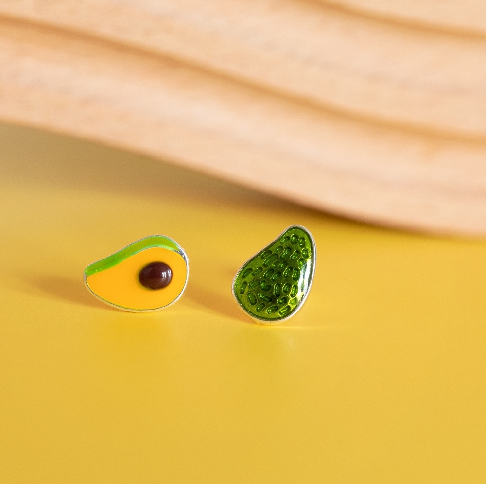 Avocado Earring Studs (S925) - Only 1 left! - Picture 2 of 6